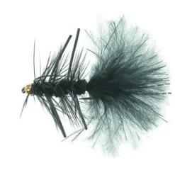 B.H. Rubber Leg Wooly Black Daiichi 1720 #8